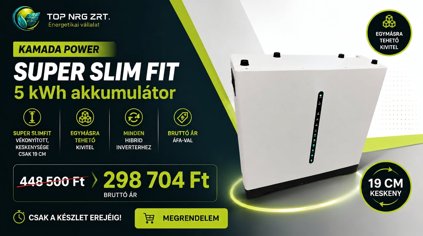 Kamada Power Super Slim Fit 5 kWh akkumulátor — akciós ár